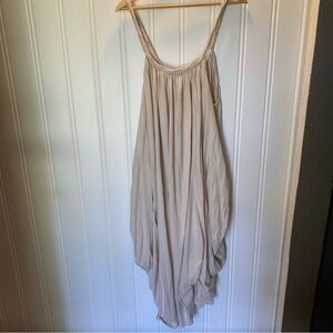 Free People Asymmetrical Dress in Soft Beige